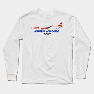 Airbus A340-500 - TAM Airlines Long Sleeve T-Shirt